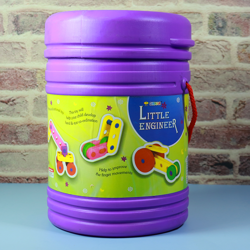 Girnar Little Engineer Building Blocks Bucket (2-6 Years)