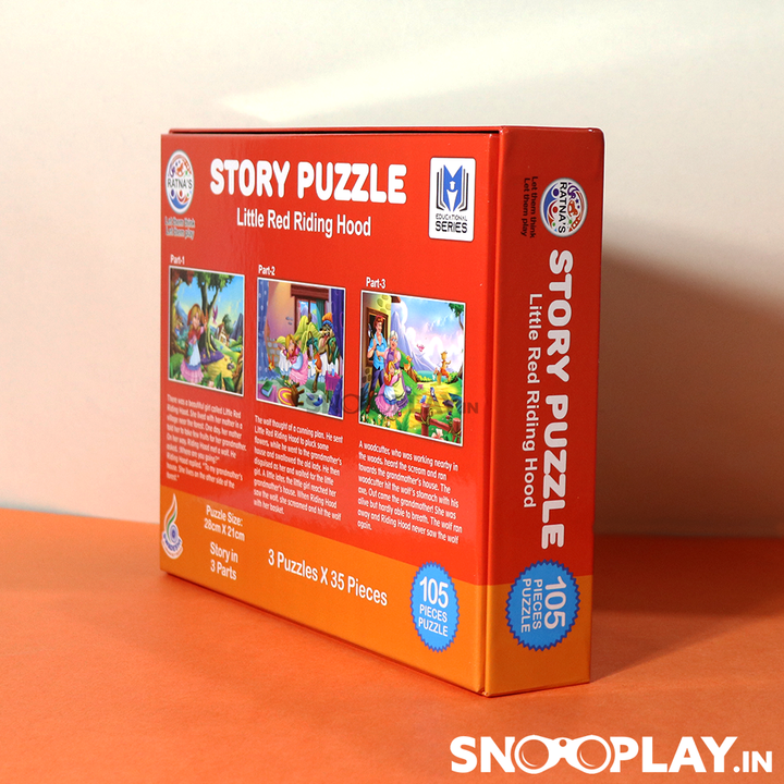 Story Puzzle (Little Red Riding Hood) with Story Booklet For Kids Jigsaw Puzzles