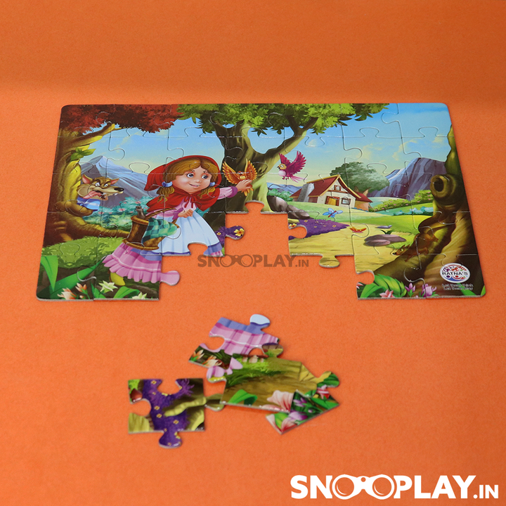 Story Puzzle (Little Red Riding Hood) with Story Booklet For Kids Jigsaw Puzzles