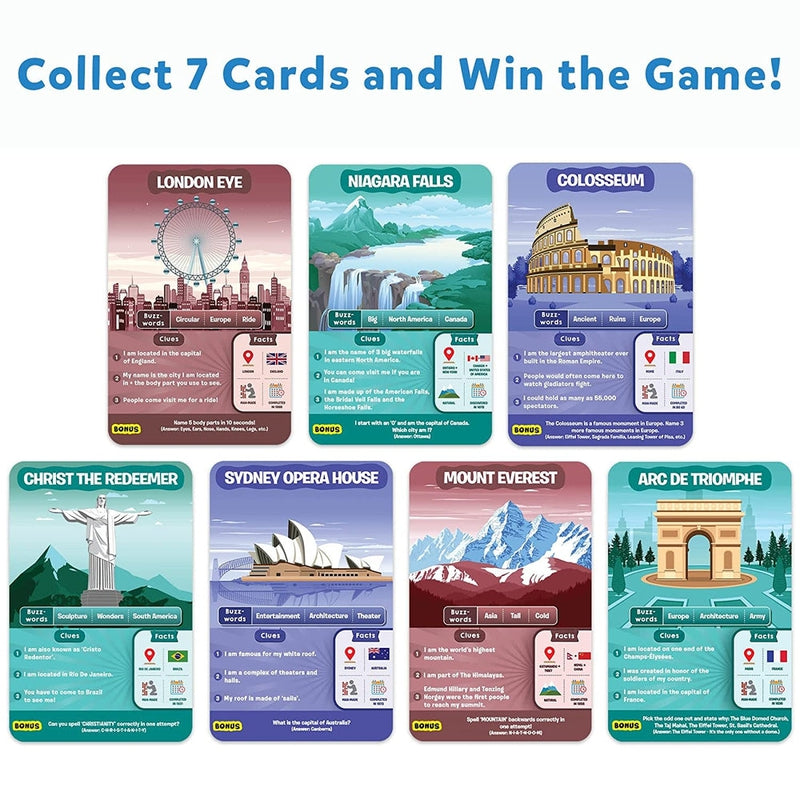 Guess in 10 Legendary Landmarks Card Game
