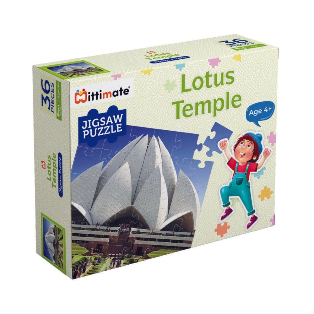 Lotus Temple Puzzle Set (36 Pieces)