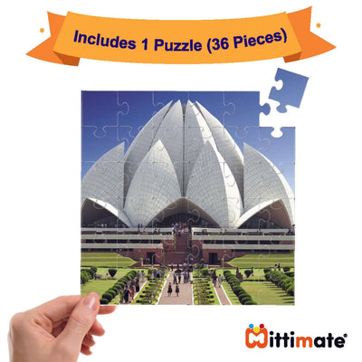 Lotus Temple Puzzle Set (36 Pieces)