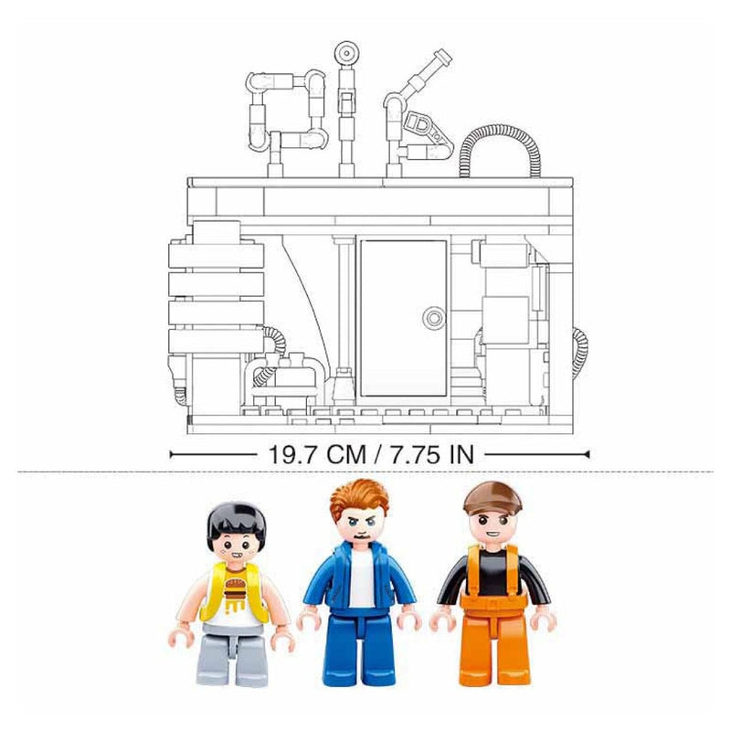 Town-Petrol Station Building Block Kit (322 Pcs)