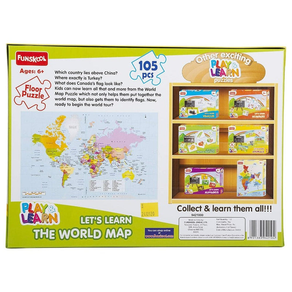 Play & Learn World Map Puzzle