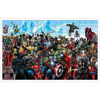 Wooden Marvel Avengers 160 Piece Panorama Jigsaw Puzzle for Kids & Children