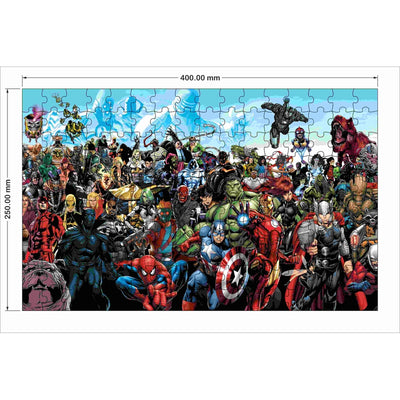 Wooden Marvel Avengers 160 Piece Panorama Jigsaw Puzzle for Kids & Children