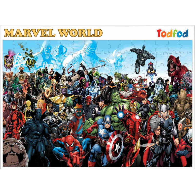 Wooden Marvel Avengers 160 Piece Panorama Jigsaw Puzzle for Kids & Children