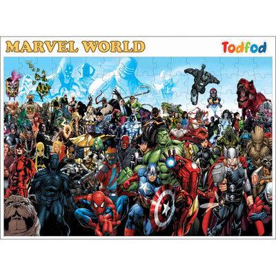 Wooden Marvel Avengers 160 Piece Panorama Jigsaw Puzzle for Kids & Children