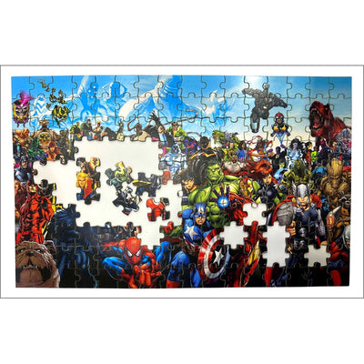 Wooden Marvel Avengers 160 Piece Panorama Jigsaw Puzzle for Kids & Children