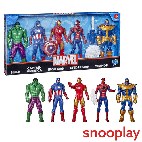 Hasbro Set of 5 - Marvel Action Figures (3 Years till Grown Ups)