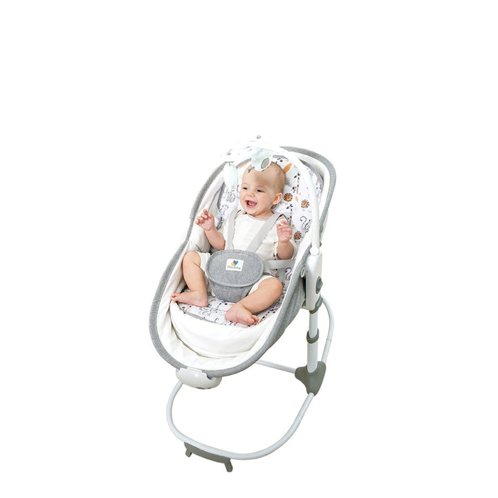 6 in 1 multi-function Rocker & Bassinet - Grey (COD Not Available)