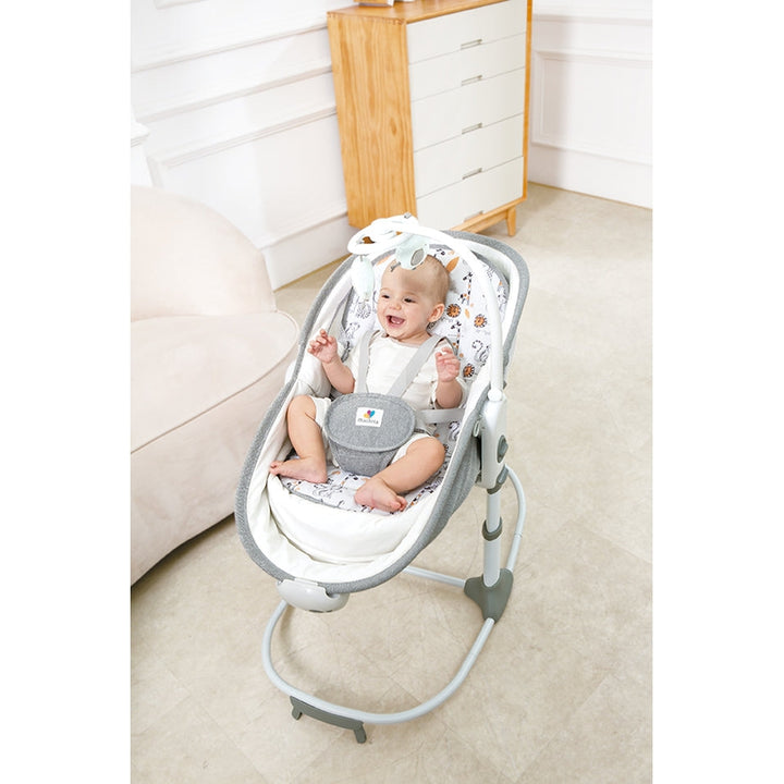 6 in 1 multi-function Rocker & Bassinet - Grey (COD Not Available)