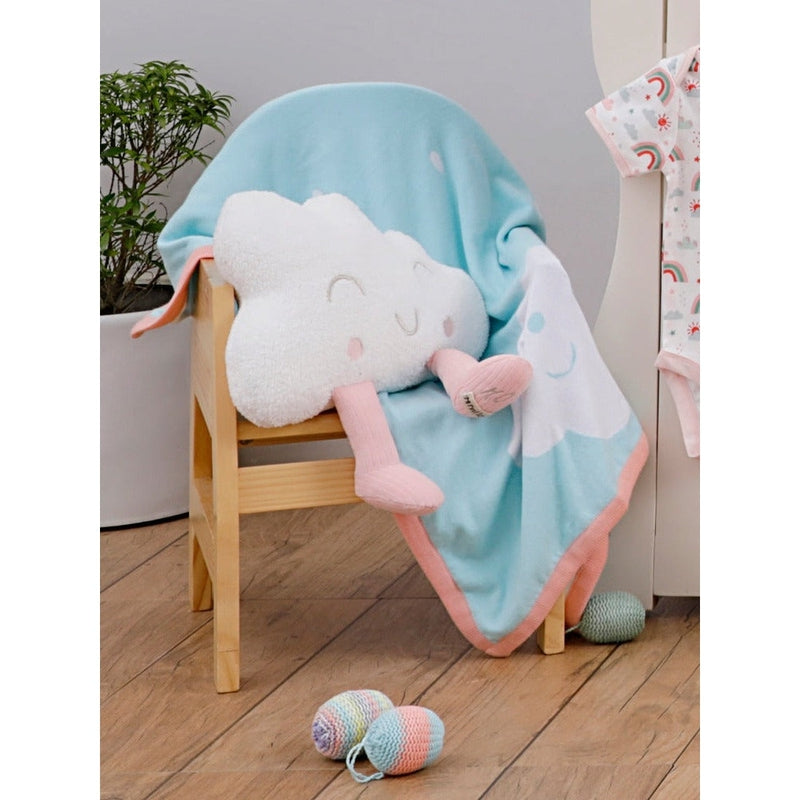 Mino Cloud Knitted Soft Toy- Pink