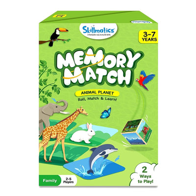 Memory Match Board Game : Animal Planet Card Game