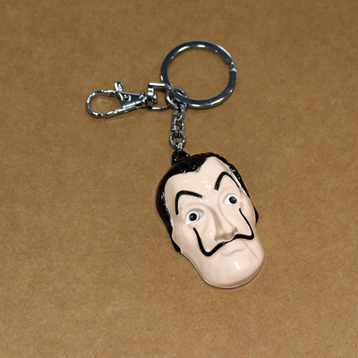 3D Money Heist Keychain with Lobster Clasp Hook
