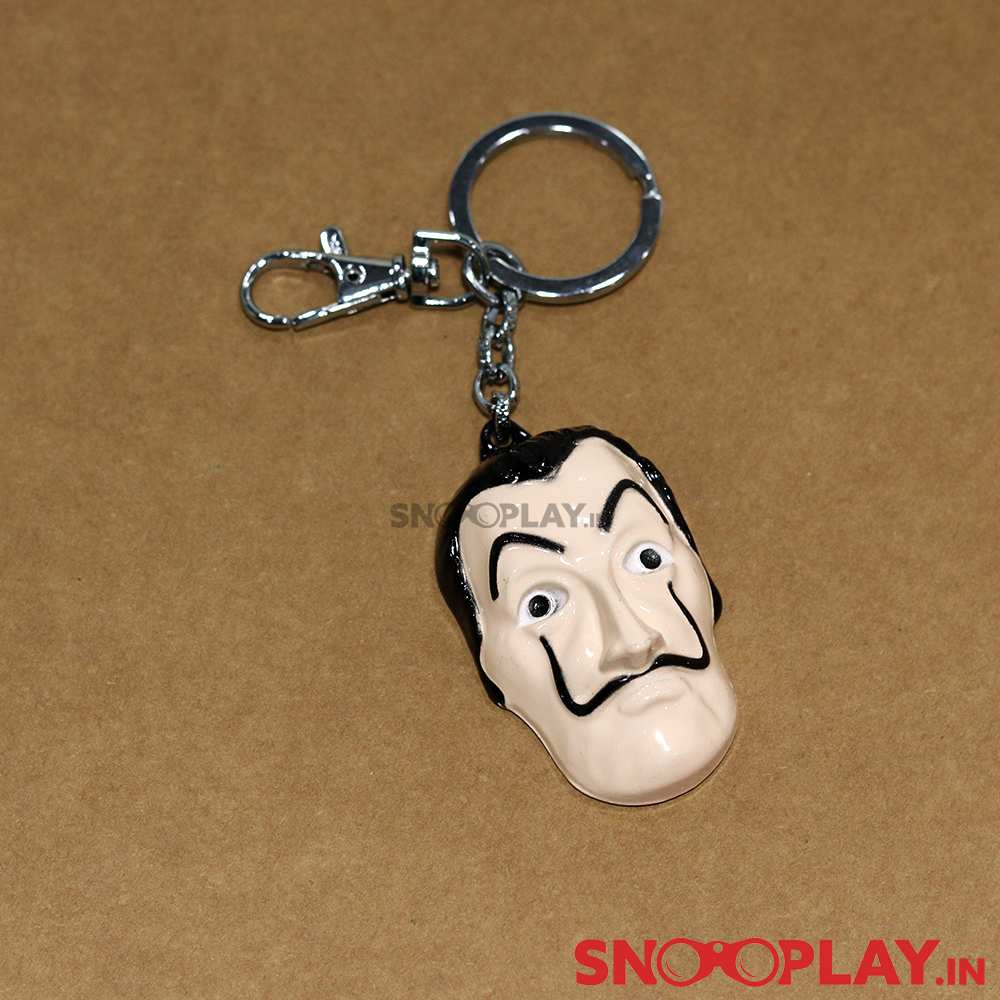 Buy 3D Money Heist Keychain with Lobster Clasp Hook on Snooplay