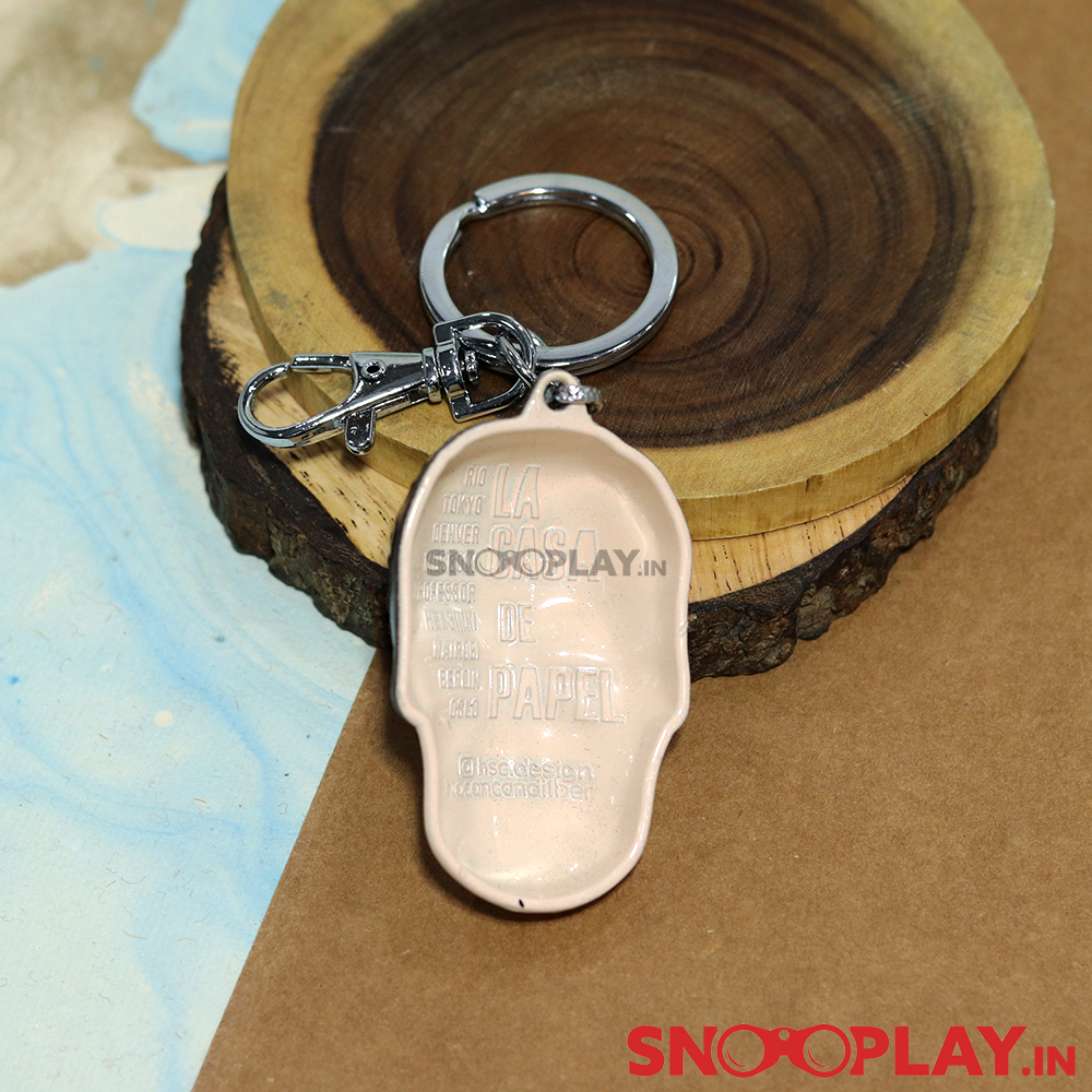 Buy 3D Money Heist Keychain with Lobster Clasp Hook on Snooplay