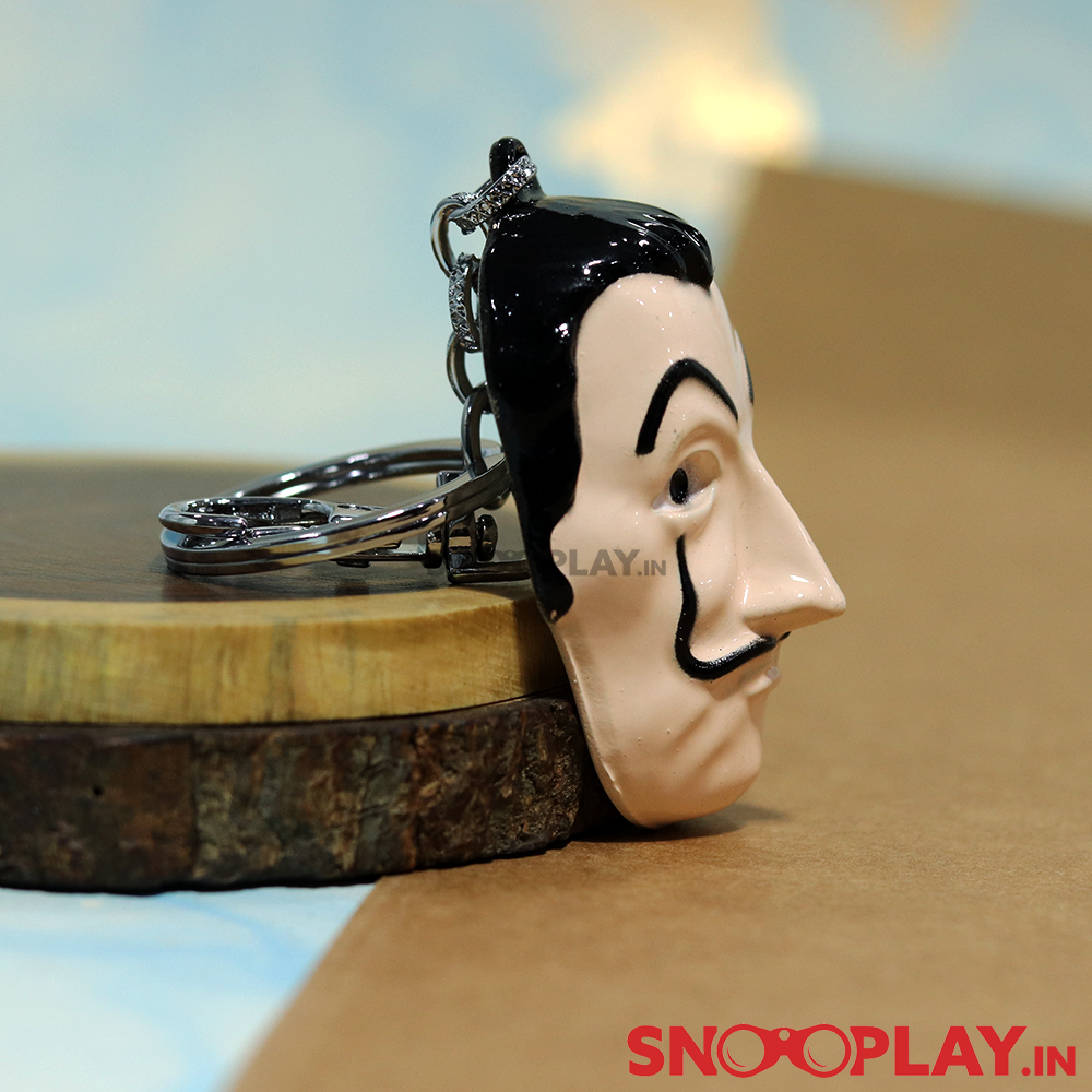 Buy 3D Money Heist Keychain with Lobster Clasp Hook on Snooplay