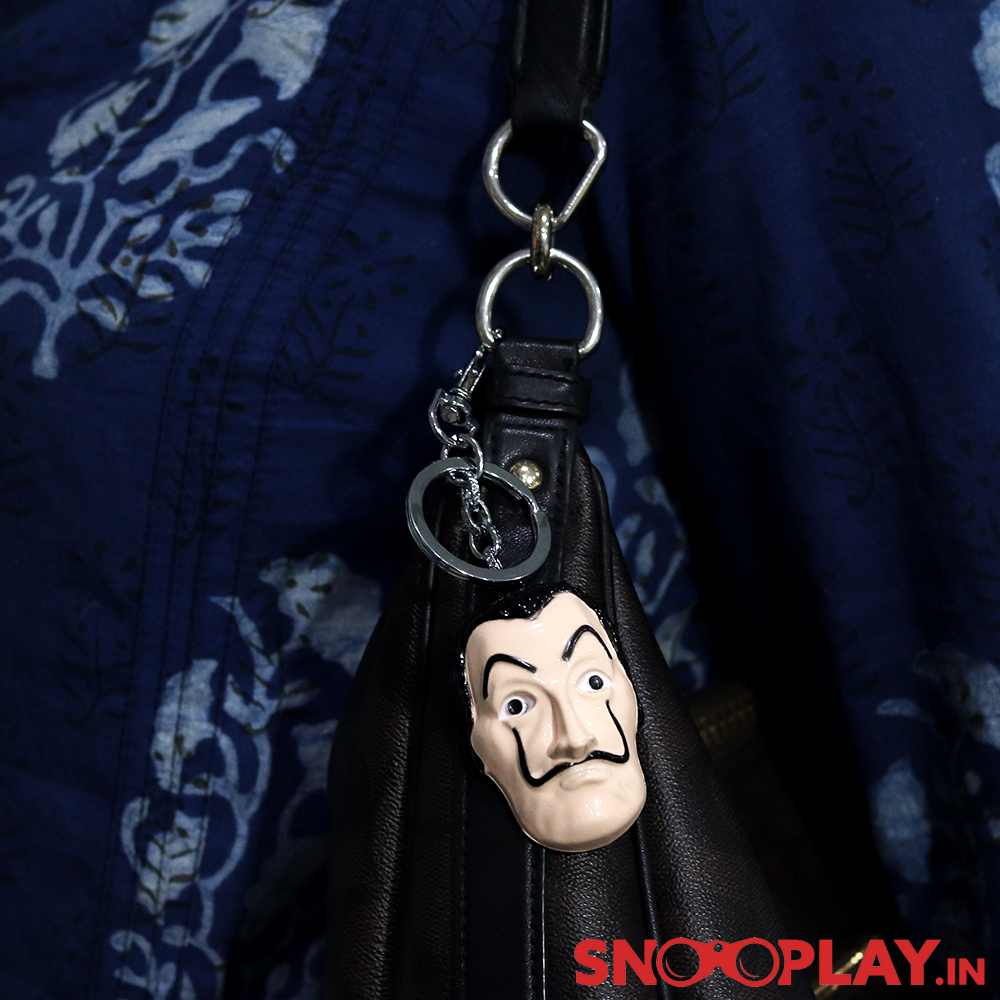 3D Money Heist Keychain with Lobster Clasp Hook
