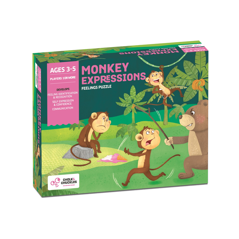 Monkey Expressions Puzzle Game