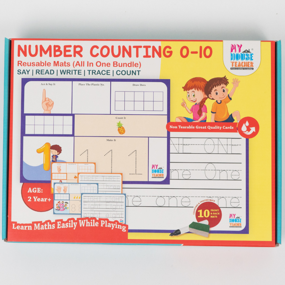 Number Counting 0-10 Bundle - Say, Read , Trace, Count, Number Names all in one