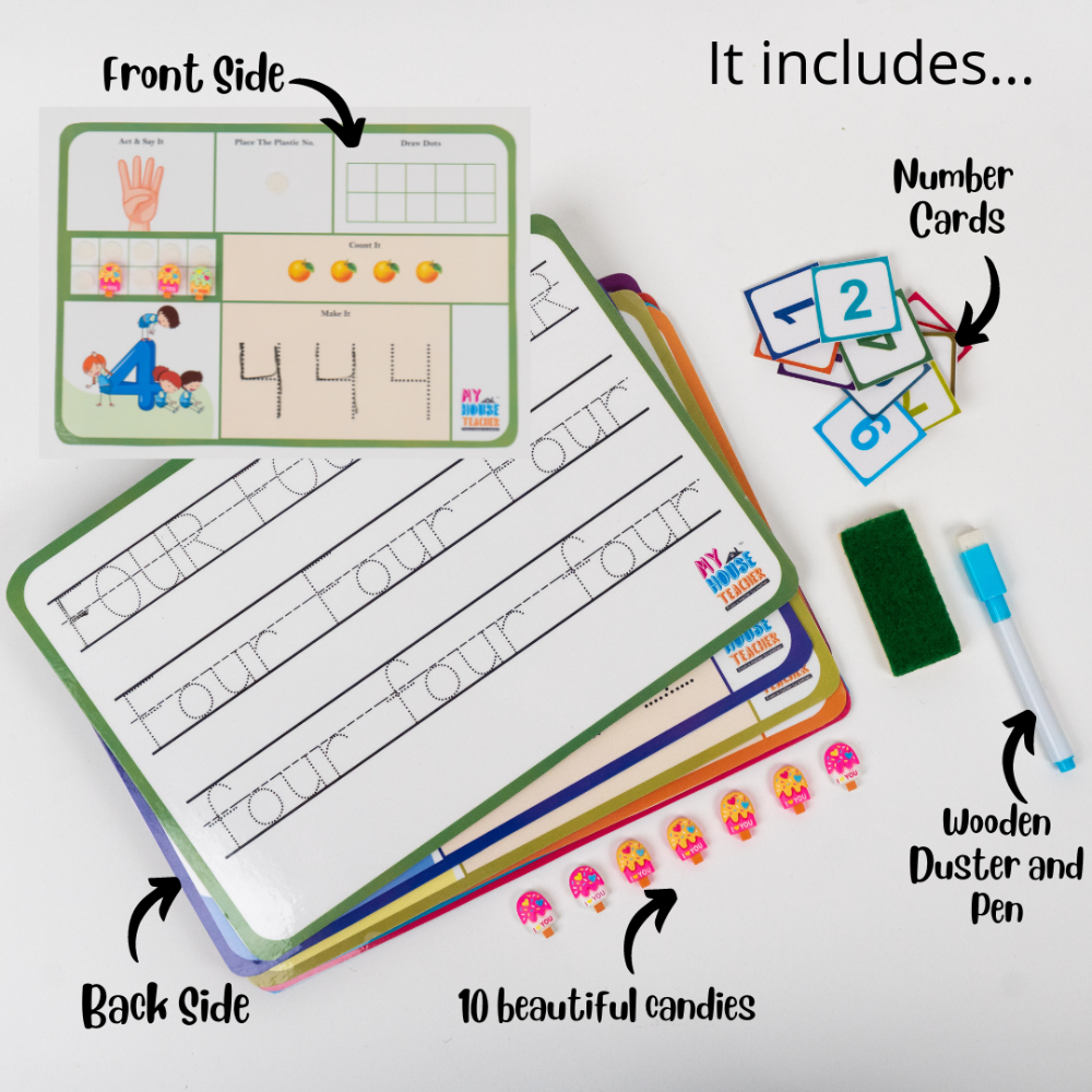 Number Counting 0-10 Bundle - Say, Read , Trace, Count, Number Names all in one