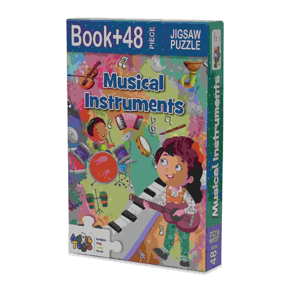 Musical Instruments - Jigsaw Puzzle (48 Piece + Educational Fun Fact Book Inside)