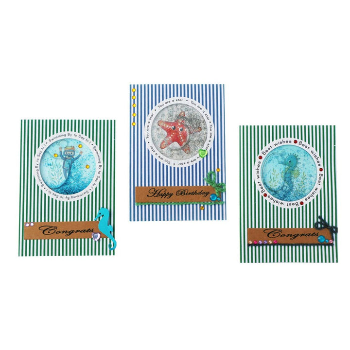 DIY Nautical Shaker Greeting Cards Kit