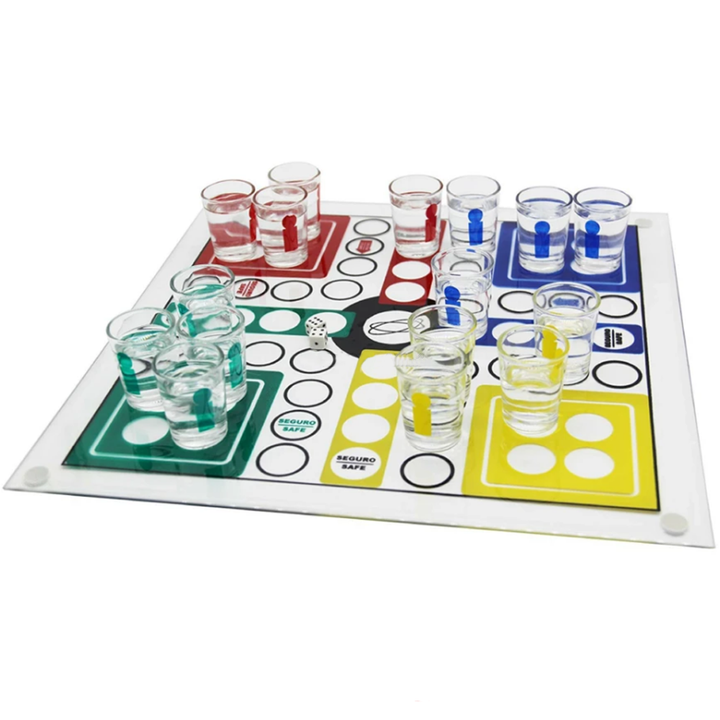 Drinking Ludo Game (With Shot Glasses) Party Game