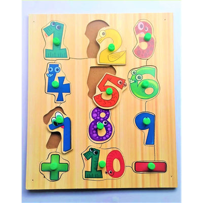 Wooden Jigsaw Puzzles Early Pre-School Learning Toy - Numbers