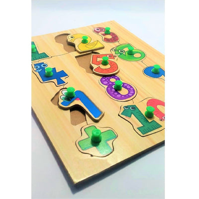 Wooden Jigsaw Puzzles Early Pre-School Learning Toy - Numbers