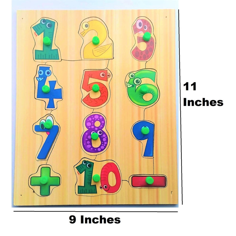 Wooden Jigsaw Puzzles Early Pre-School Learning Toy - Numbers