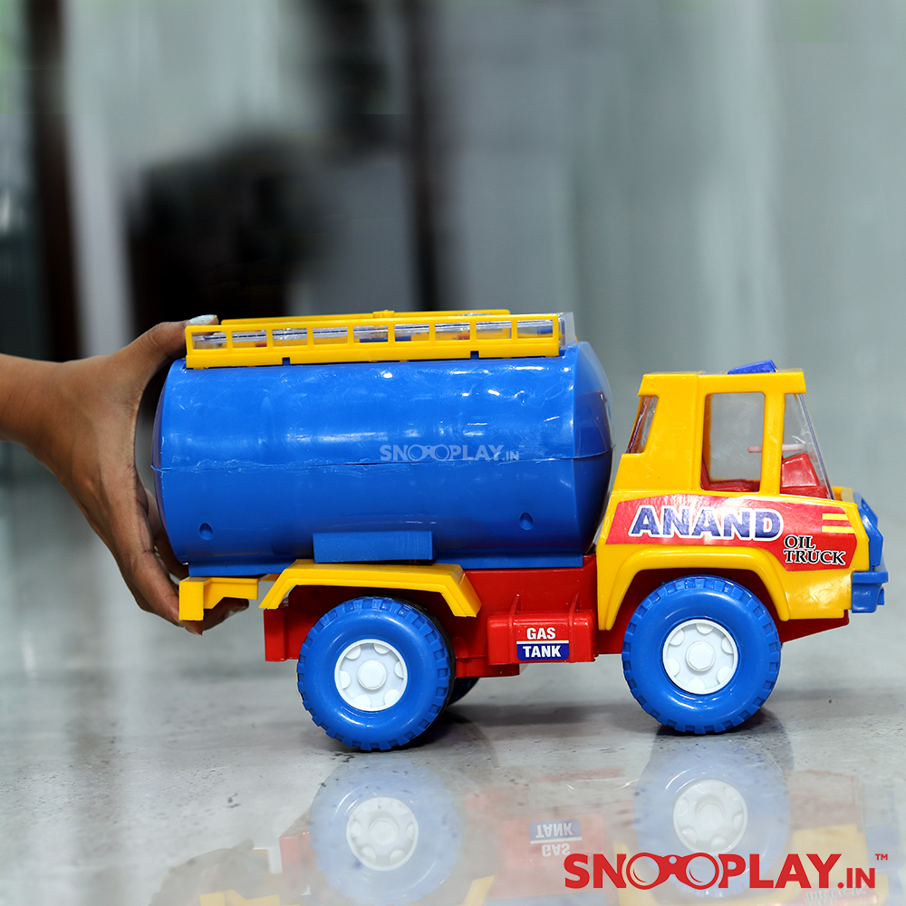 Buy friction powered oil truck tanker toy for kids online- Snooplay.in