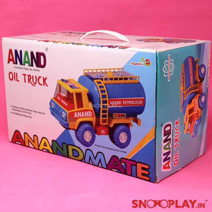 Buy friction powered oil truck tanker toy for kids online- Snooplay.in