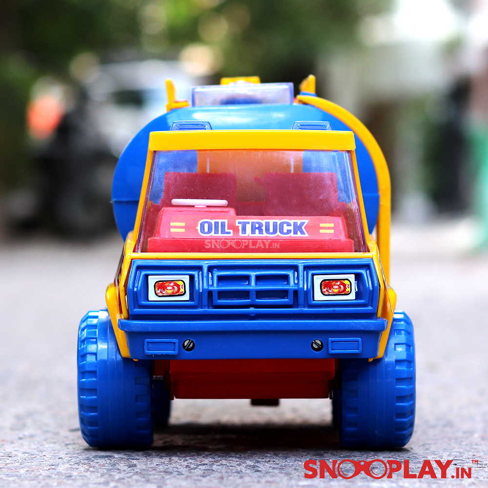 Buy friction powered oil truck tanker toy for kids online- Snooplay.in