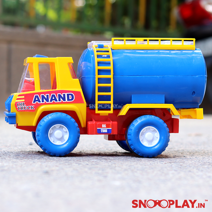 Buy friction powered oil truck tanker toy for kids online- Snooplay.in