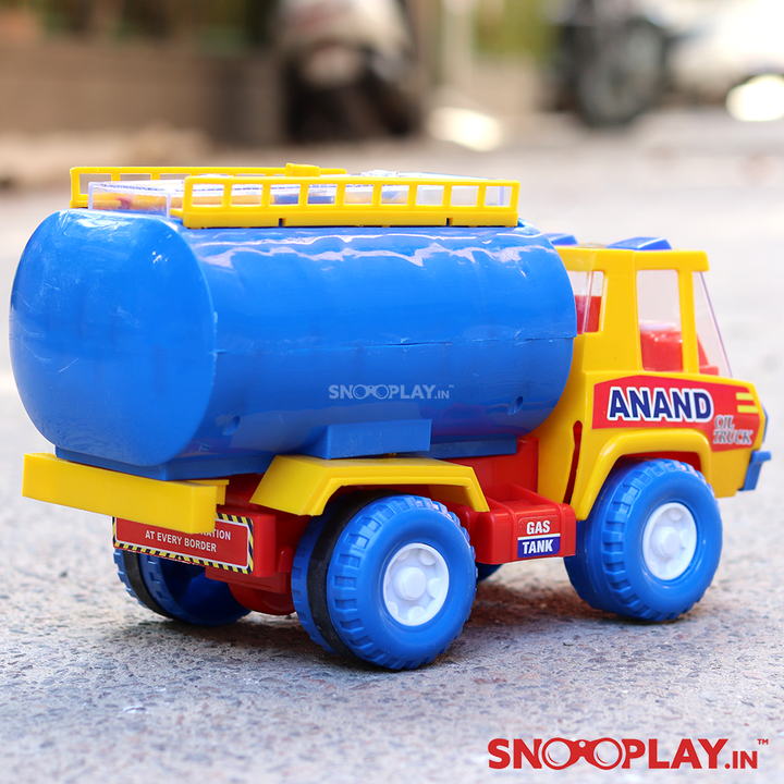 Buy friction powered oil truck tanker toy for kids online- Snooplay.in