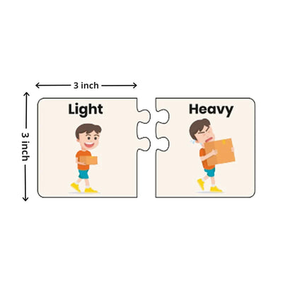 Opposite Matching Puzzle - Basic (12 Pieces)