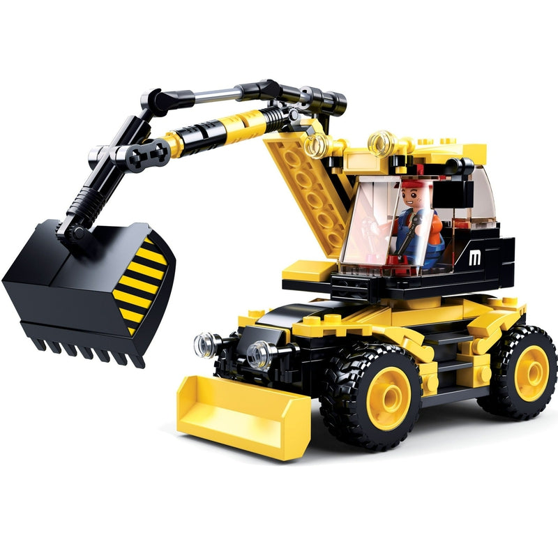 Excavator 2 IN 1 Building Block Kit (196 Pcs)