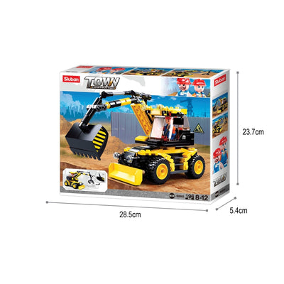 Excavator 2 IN 1 Building Block Kit (196 Pcs)