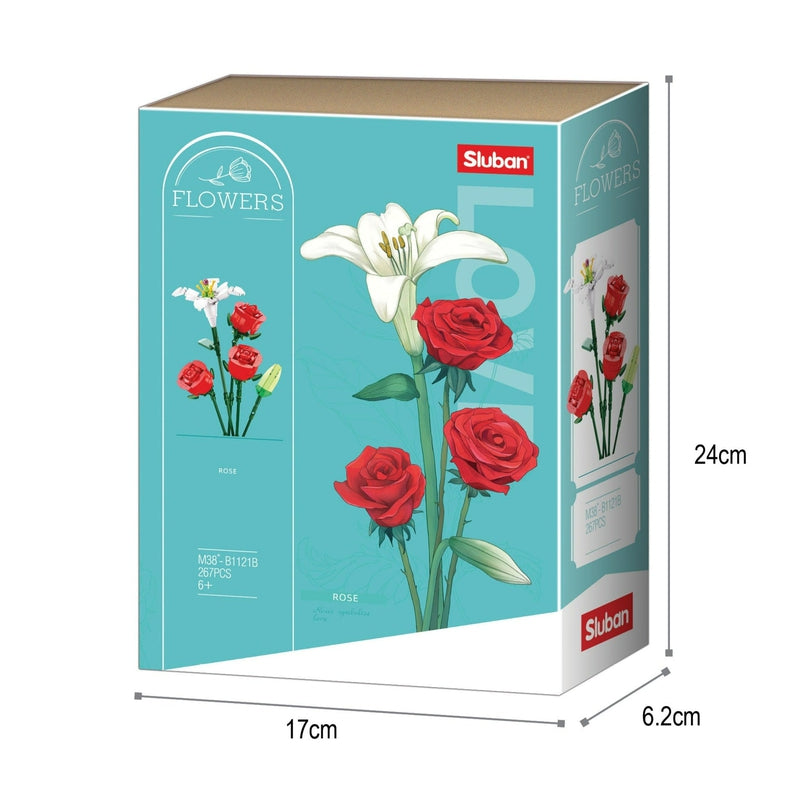 Rose Building Block Kit (267 Pcs)