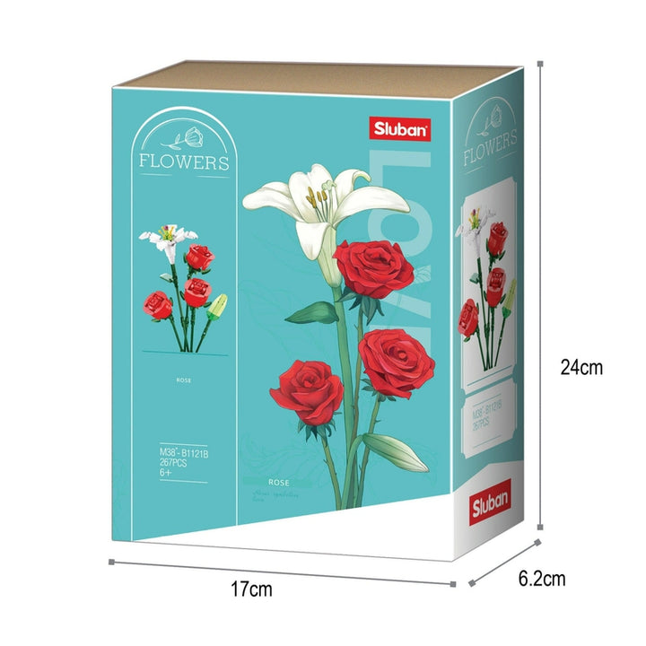 Rose Building Block Kit (267 Pcs)