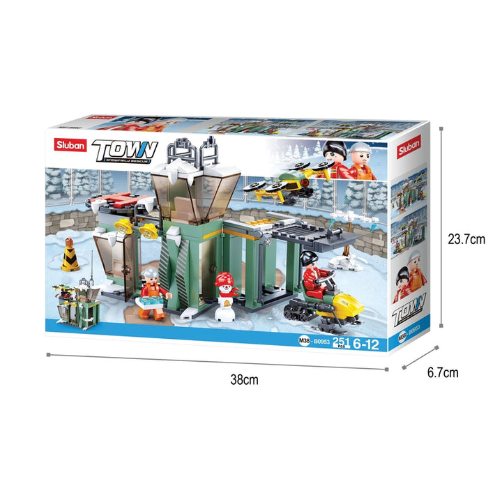 Snowfield- Rescue Base Building Blocks( 251 Pieces)