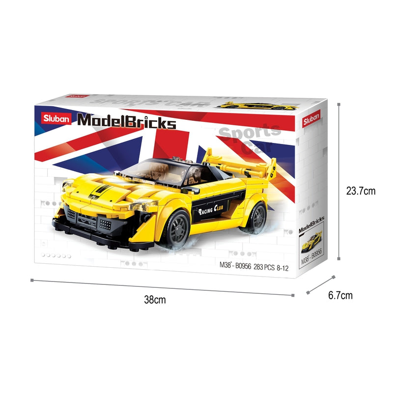 Racing Car (Yellow) Building Blocks ( 283 Pieces)