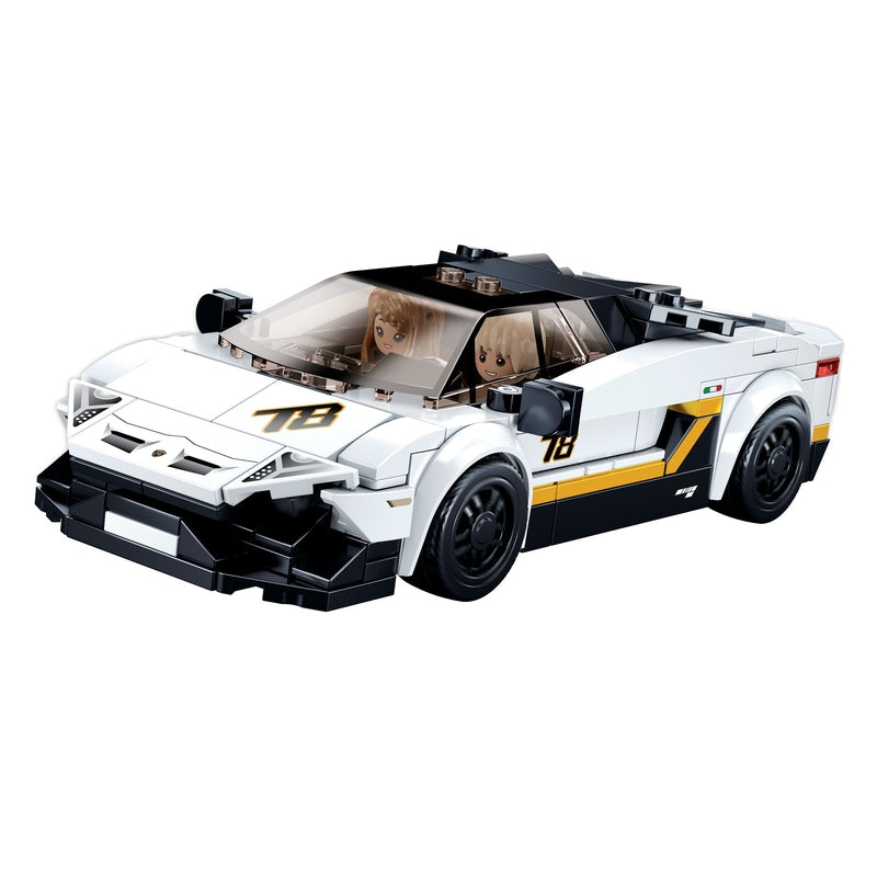 Racing Car (White) Building Blocks (283 Pieces)