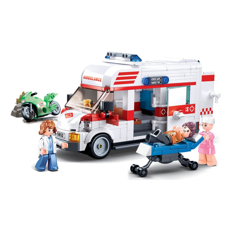 Ambulance-Large Building Blocks ( 328 Pieces)