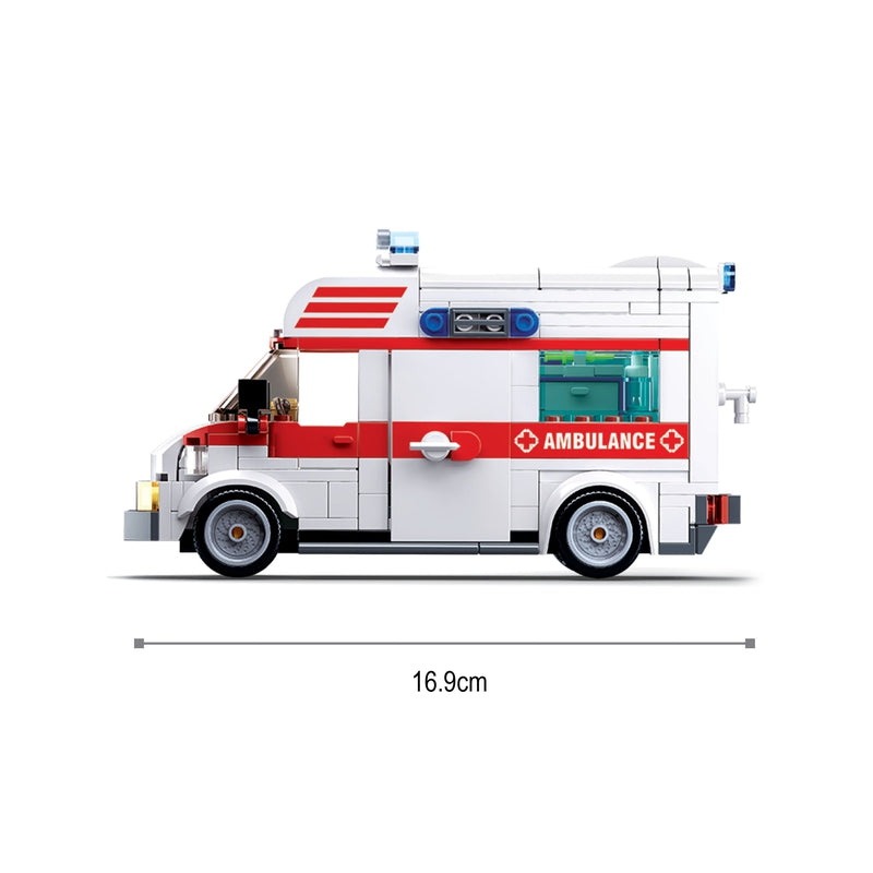 Ambulance-Large Building Blocks ( 328 Pieces)