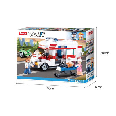 Ambulance-Large Building Blocks ( 328 Pieces)