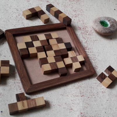 PENTOMINO CHESSBOARD - Wooden Puzzle