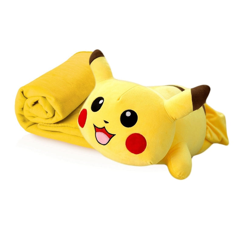 2 in 1 Yellow Sleeping Pikachu with Comforter Blanket Inside